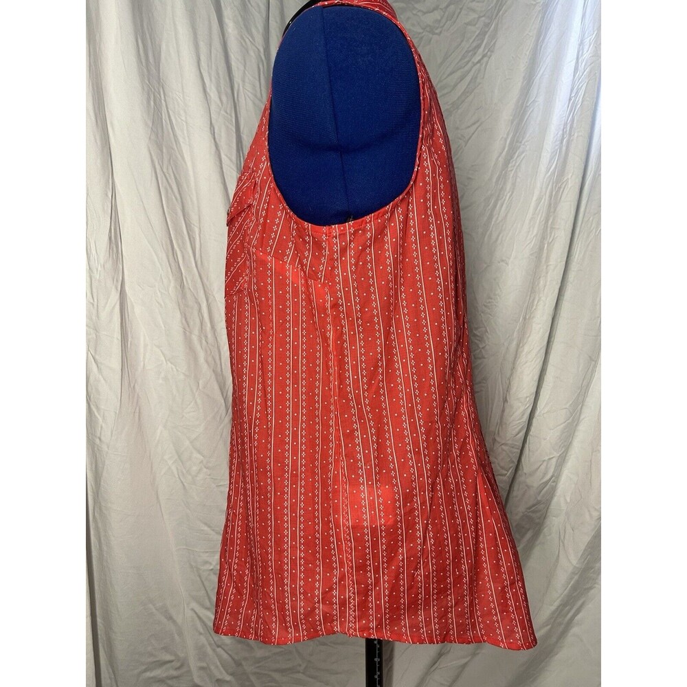 Wrangler Women’s Size Large Pearl Snap Sleeveless Wrancher Shirt Western Cowgirl - Picture 5 of 9